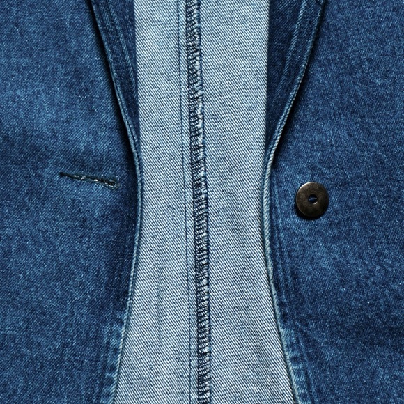 EDDIE BAUER SMALL DENIM BLAZER - Picture 5 of 7